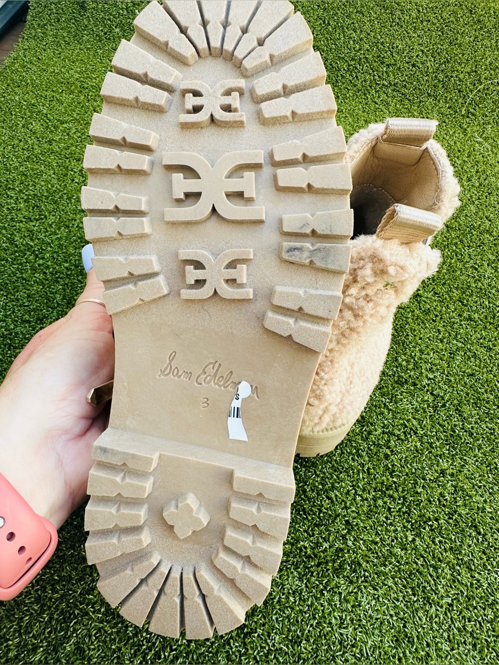 Sam Edelman Sherpa Ankle Boots – Girls’ Size 3